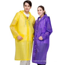 Logotipo personalizado impreso PVC EVA Desechable Pesca de capas de pesca Rain Ponchos para hombres y mujeres